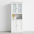 Meuble de rangement en bois, coloris blanc