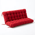 Banc décoratif aux lignes épurées, coloris rouge