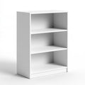Bibliothèque ouverte en bois, coloris blanc
